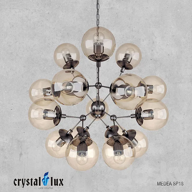 Chandelier Crystal Lux Medea SP18 3DModel