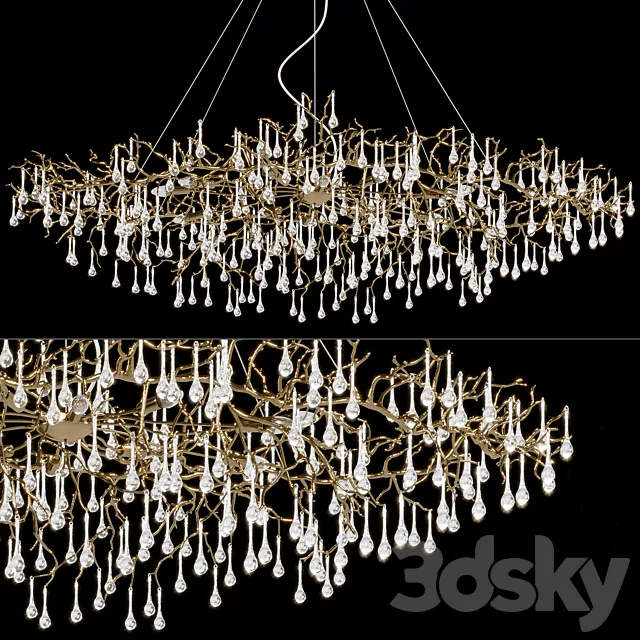 Chandelier Crystal Lux REINA V2 SP12 L1500 3D Model