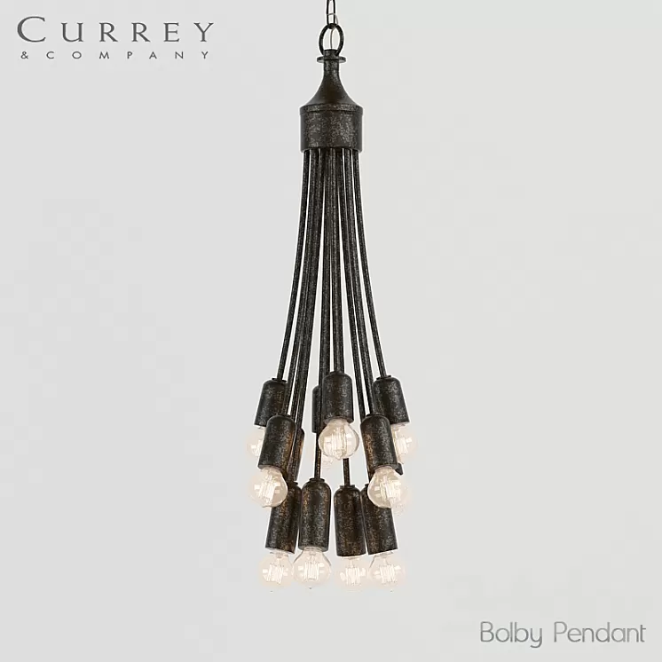 Chandelier Currey&Company Bolby Pendant 3D Model