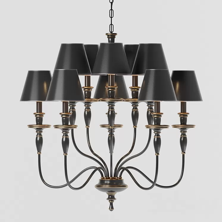 Chandelier Dantone Home Glory DL1359-10BBZ 3D Model