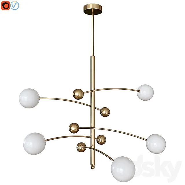 Chandelier Delight Collection Globe Mobile 5 brass Free Download