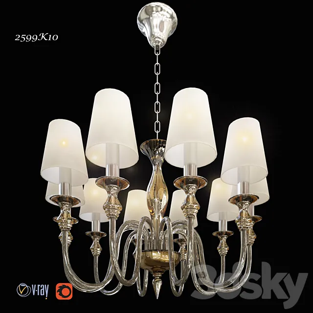 chandelier DeMajo 2599K10 3DModel