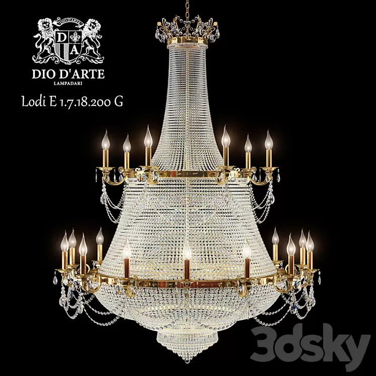 Chandelier Dio D'Arte 3D Model