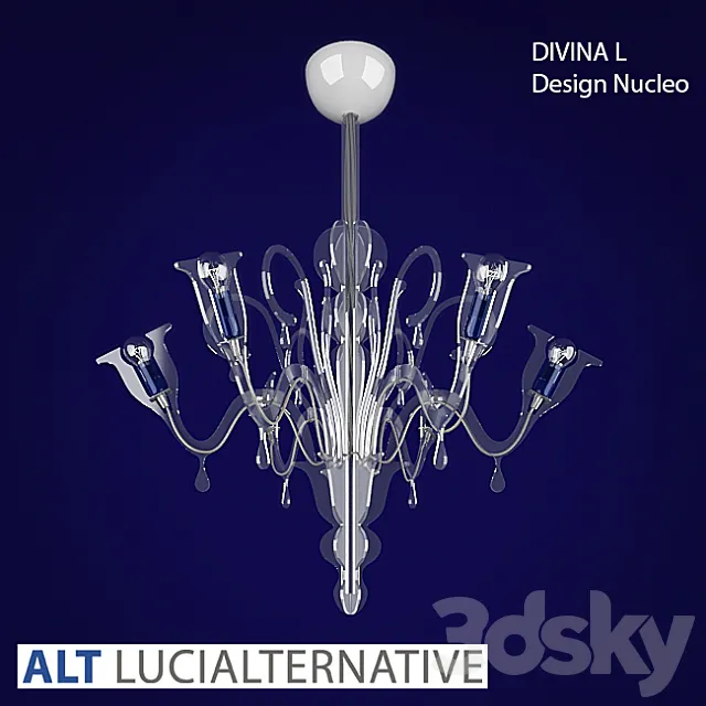 chandelier Divina L Design Nucleo 3D Model