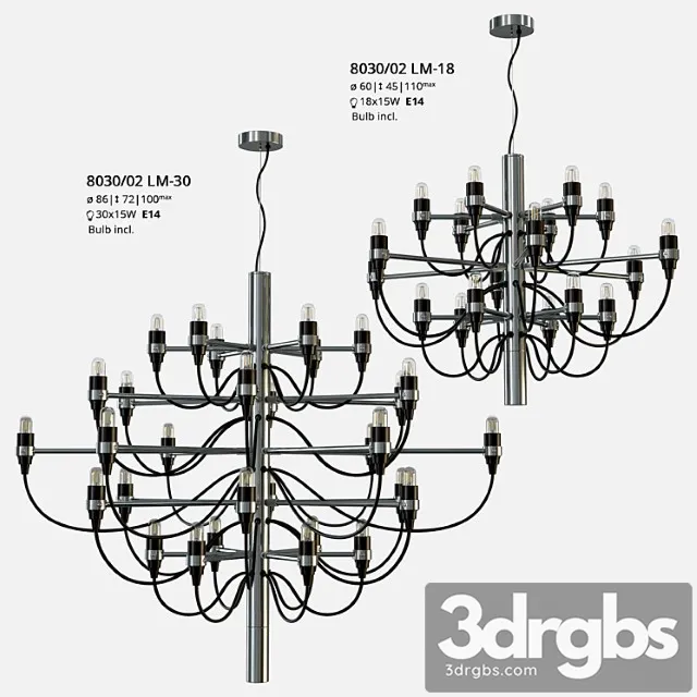 Chandelier Divinare Molto 3D Model Free