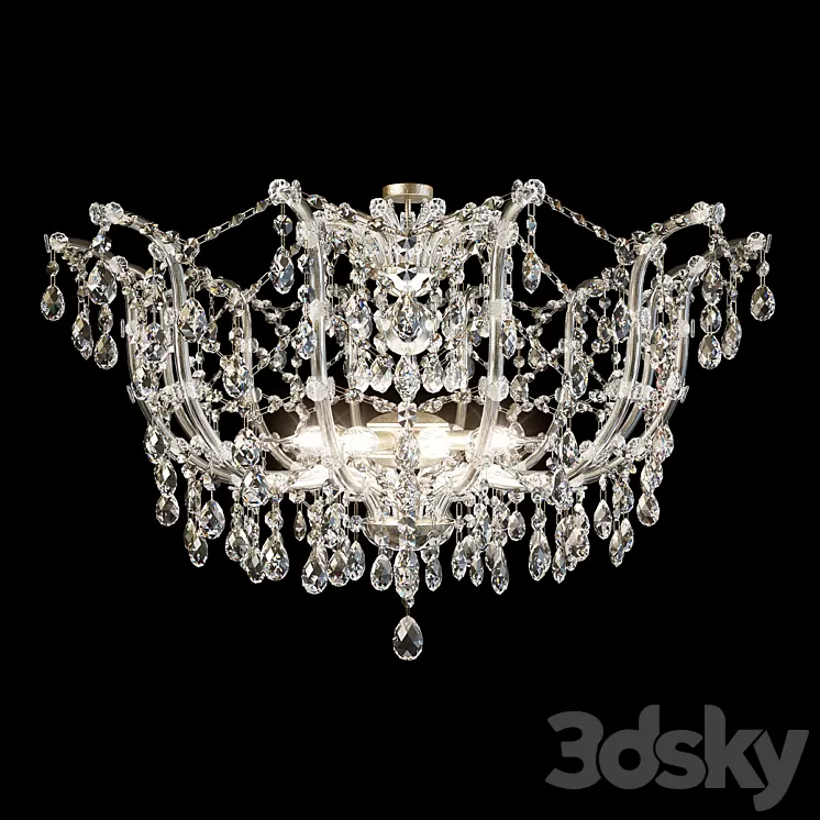 Chandelier DUE EFFE 8 LAMP 3D Model