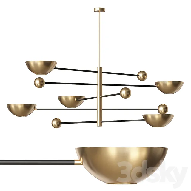 Chandelier Eichholtz Salinas 3D Model