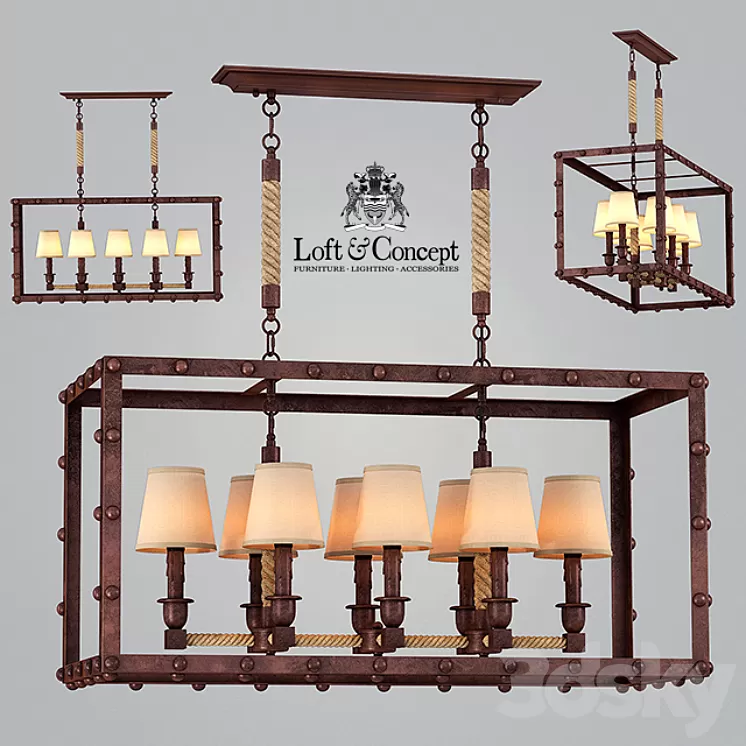 CHANDELIER ELEGANCE AND SOLIDITY 3D Model