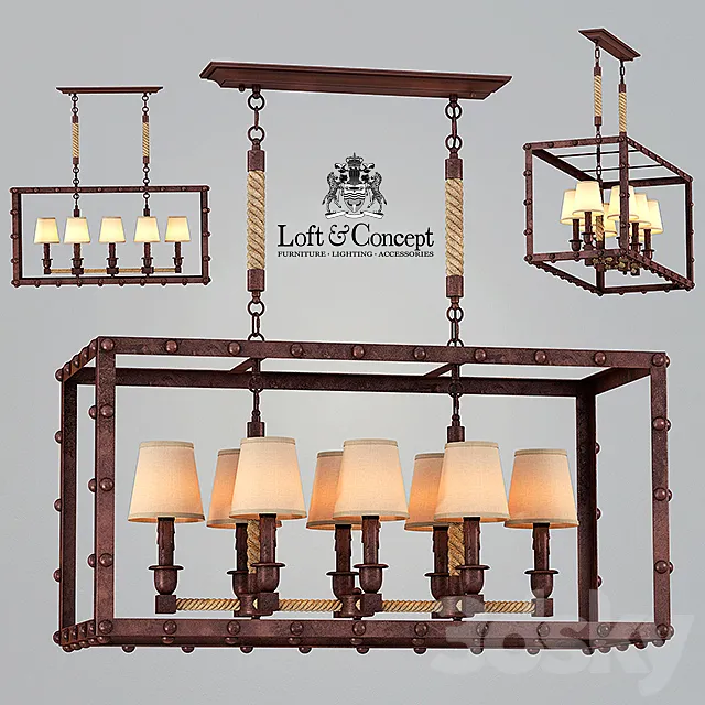 CHANDELIER ELEGANCE AND SOLIDITY 3DModel