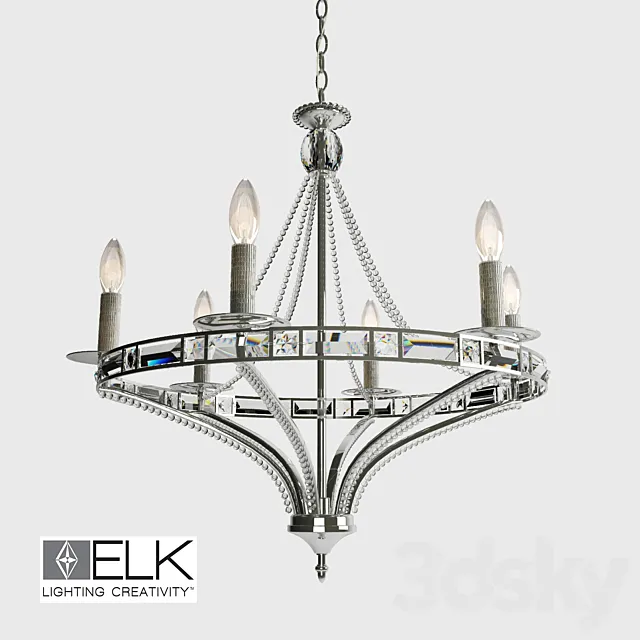 Chandelier ELK aubree 3DModel