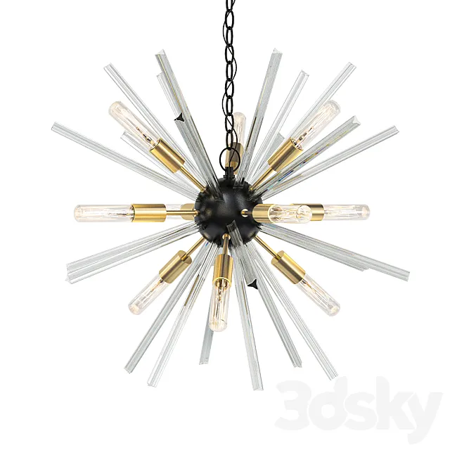 Chandelier Equalizer S Smoke 3D Model