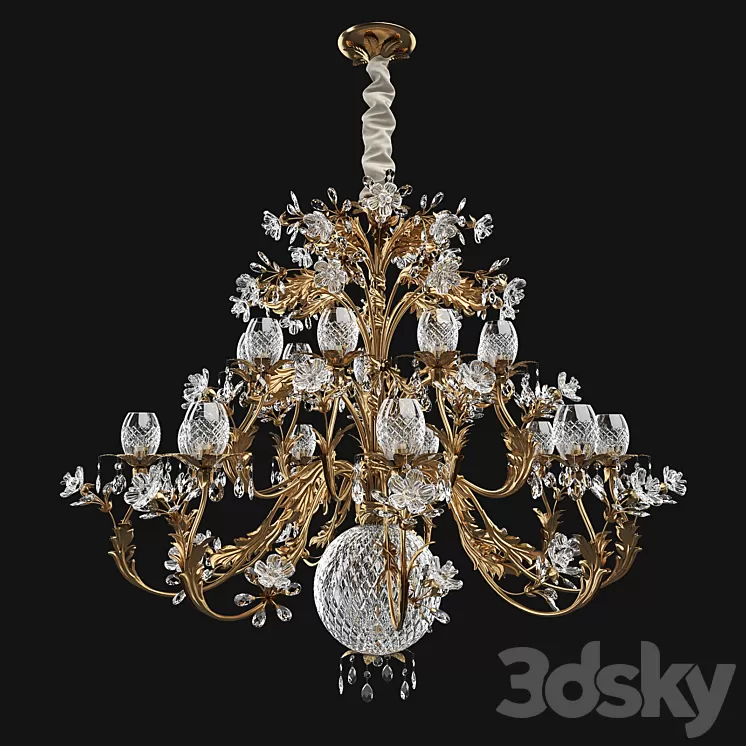 Chandelier Eurolampart Clarissa 3D Model