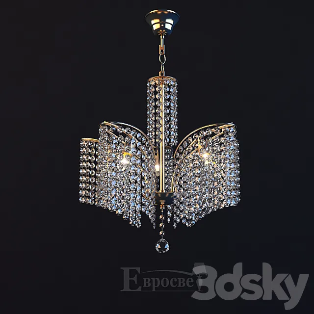 Chandelier Eurosvet 3122_5 3D Model