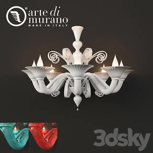 Chandelier factory Arte di Murano 3D Model