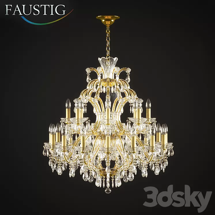 Chandelier Faustig 42000 \/ 26sws 3D Model