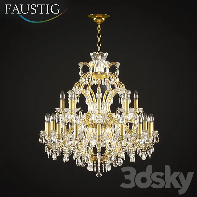 Chandelier Faustig 42000 _ 26sws 3D Model