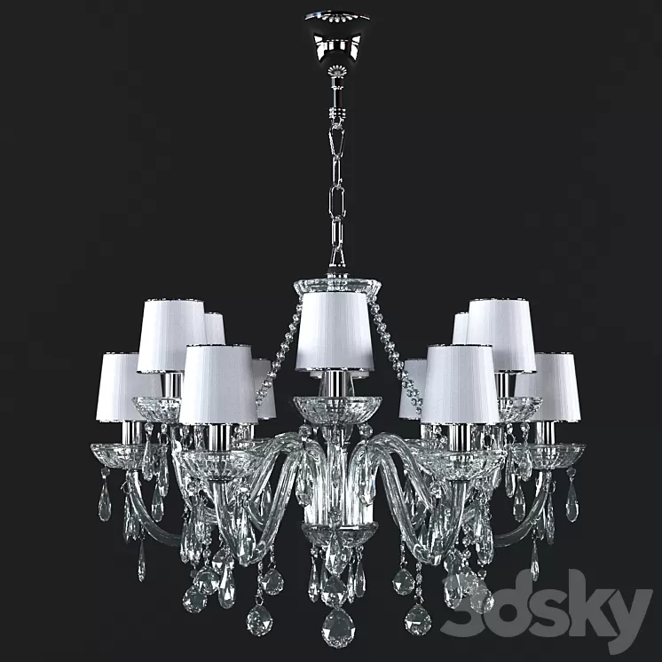 CHANDELIER FAVOURITE ROYAL 7189-12P-V2 Glass 3D Model
