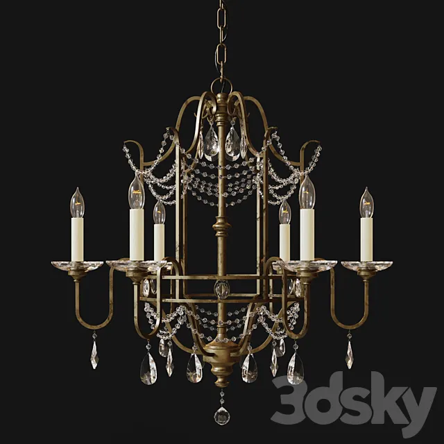 Chandelier Feiss Gianna FE _ GIANNA6 3D Model