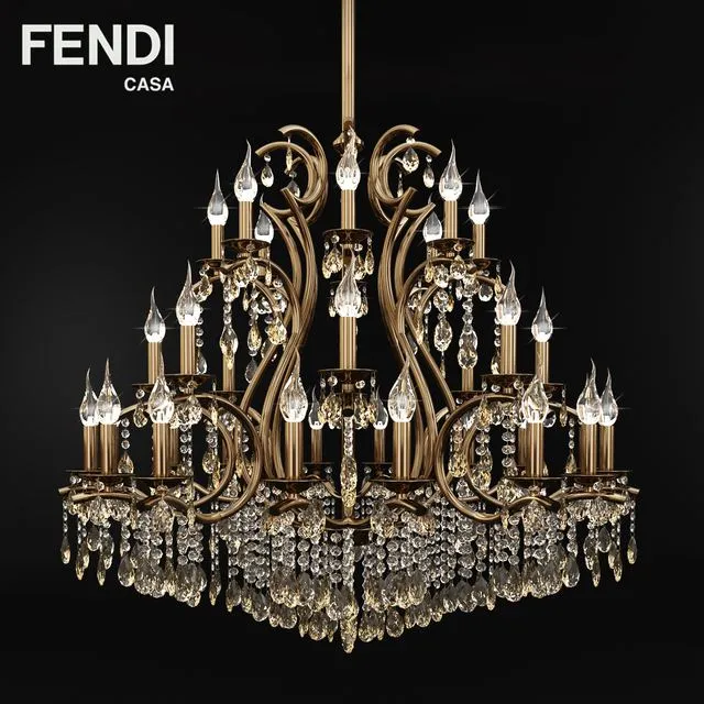 Chandelier Fendi Casa 3D Model