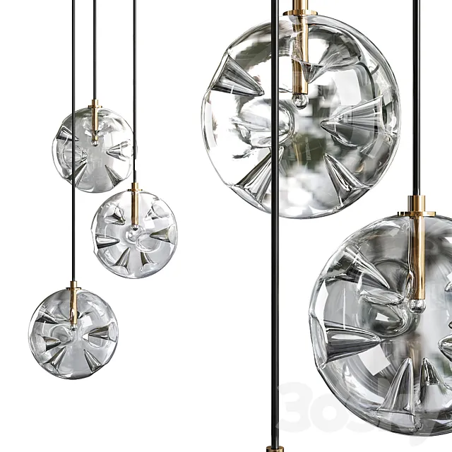 Chandelier fireball 3D Model