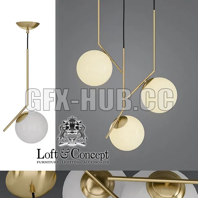 Chandelier Flos IC Lights 3D Model
