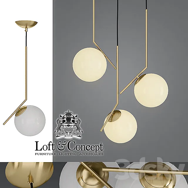 Chandelier Flos IC Lights Family Michael Anastassiades 3DModel