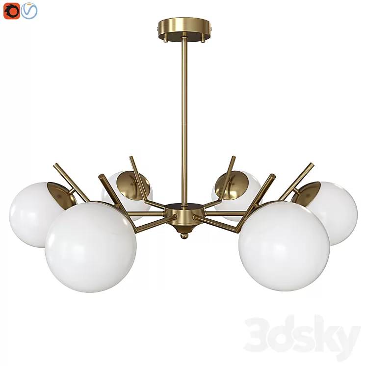 Chandelier Freya Moon 3D Model Free