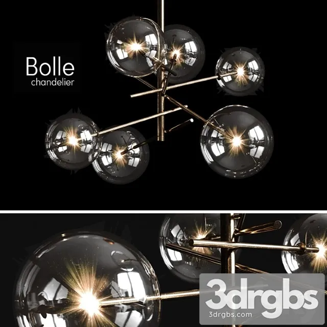Chandelier Gallotti Radice Bolle 6 Lights 3D Model Free