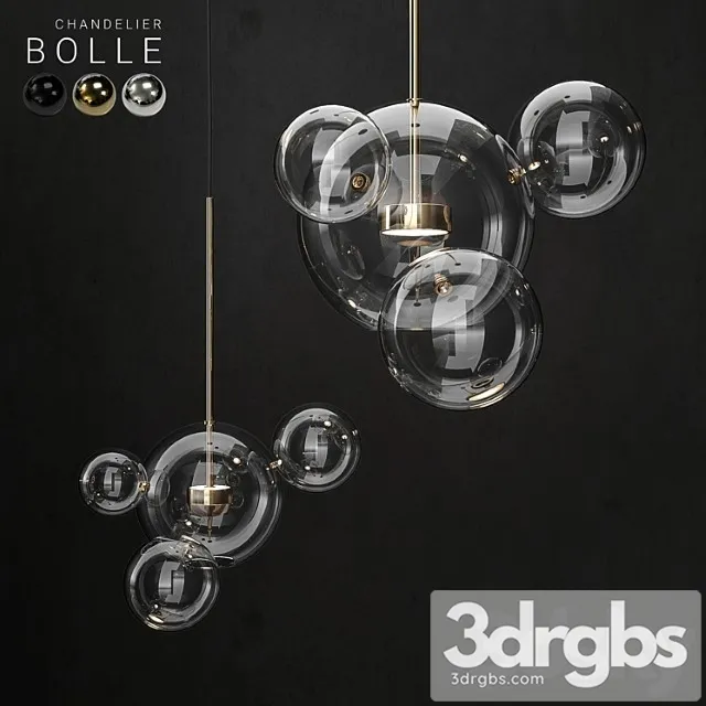 Chandelier Giopato Coombes Bolle 4 Lights 3D Model Free