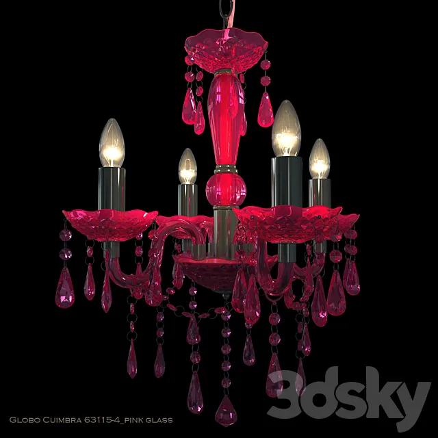 Chandelier Globo Cuimbra (4 lamps) 3DModel