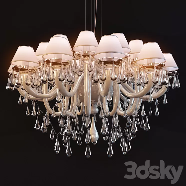 Chandelier Goutte De Majo 3D Model