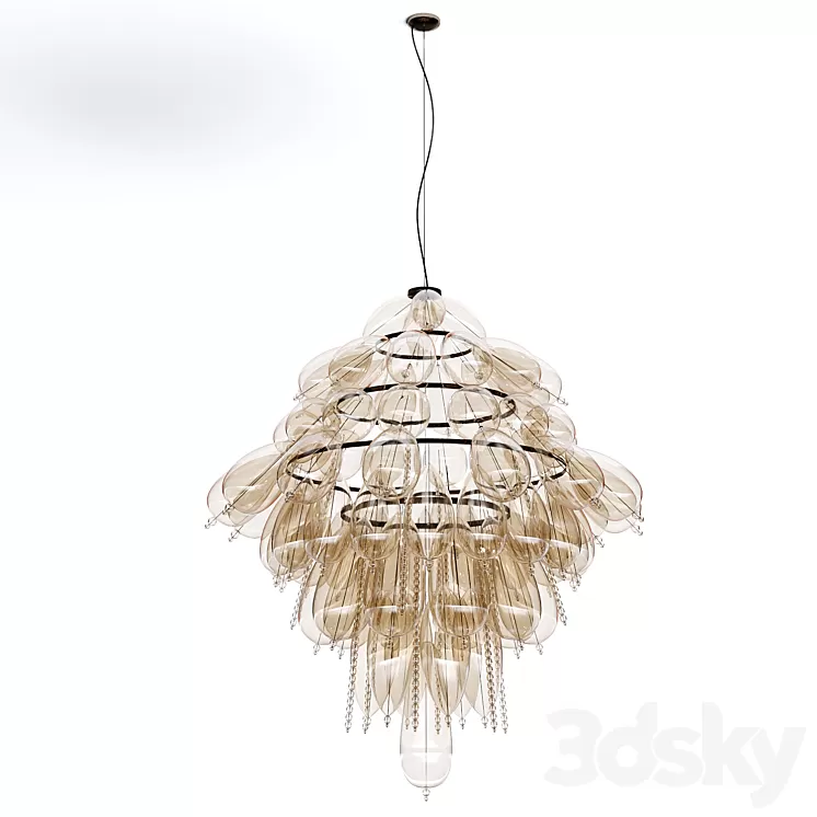 chandelier grapeflut by italamp 3D Model Free