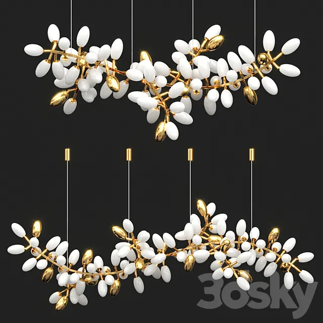 Chandelier Grapes 3D Model