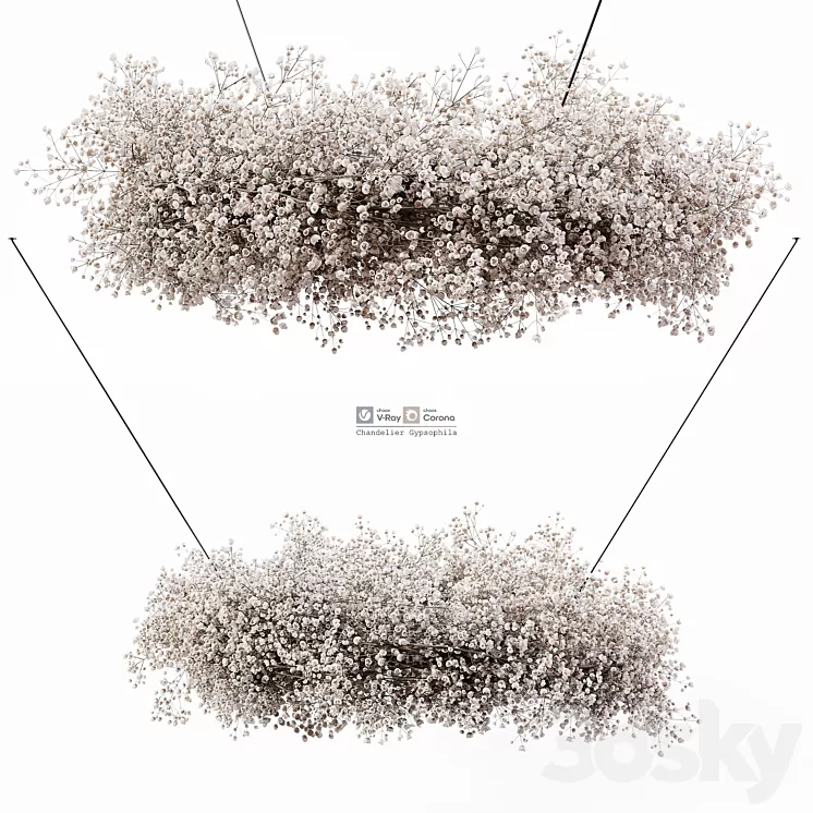 Chandelier Gypsophila 3D Model