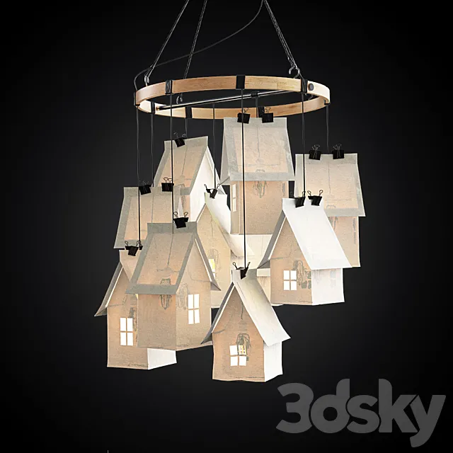 Chandelier handmade 3D Model