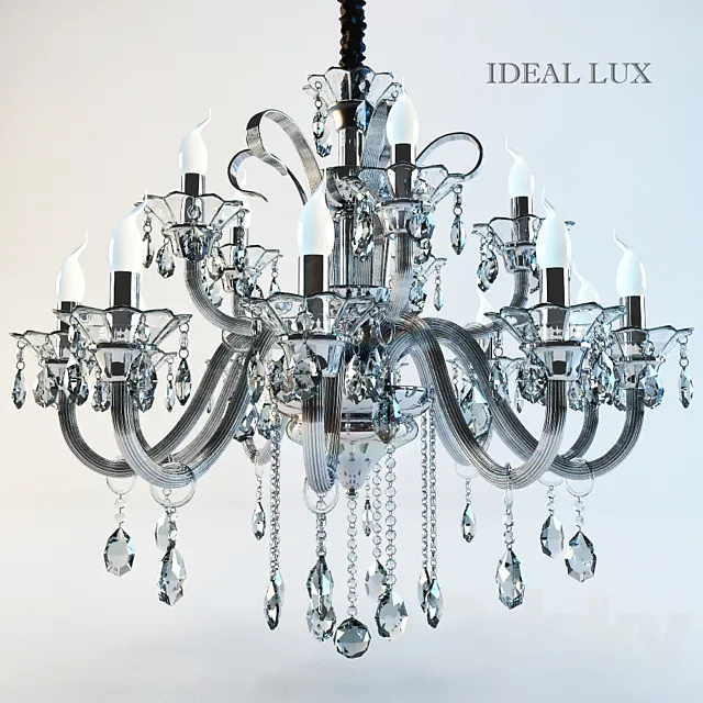 Chandelier Ideal lux Colossal 3D Model