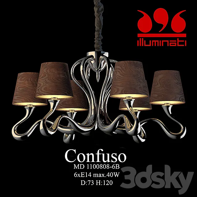 Chandelier Illuminati MD1100808-6B Confuso Free Download