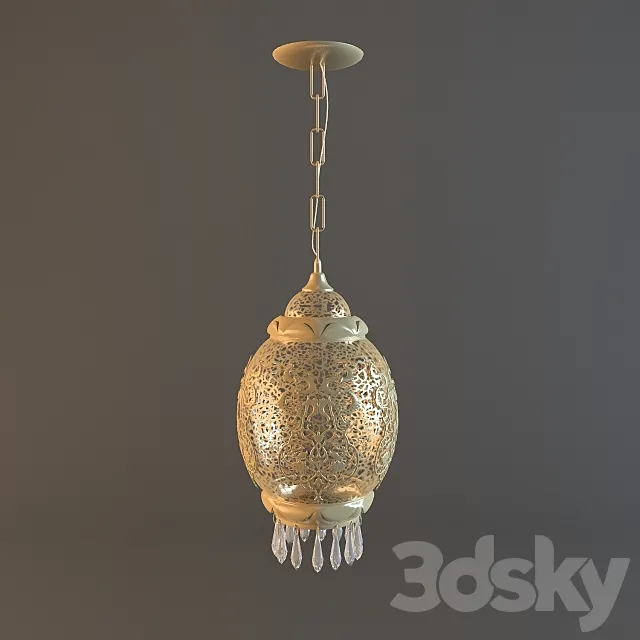 Chandelier in Oriental style 3D Model