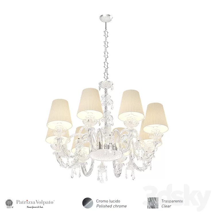 Chandelier Intrecci 1300 8 3D Model