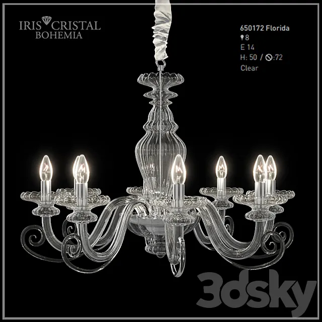 chandelier IRIS Cristal Florida 650 172 3DModel