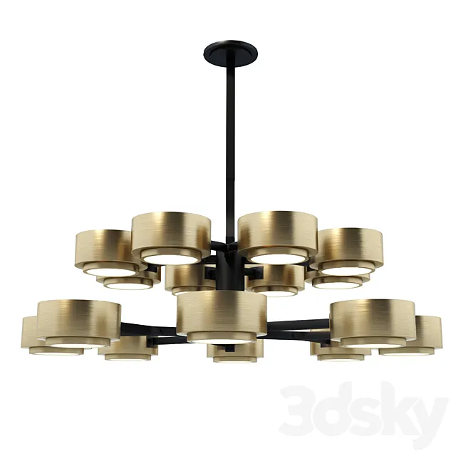 Chandelier Jalen Two Tier Chandelier 3D Model