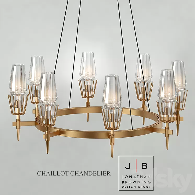 Chandelier Jonathan Browning Chaillot 3D Model