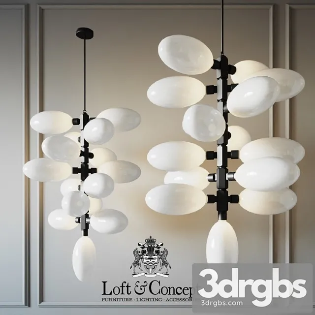 Chandelier Kingdom Column 15 Designed 3D Model Free