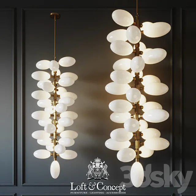 Chandelier kingdom column 31 designed 3D Model