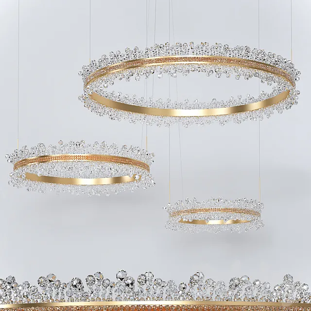 Chandelier Kink Light 400 600 800 3D Model