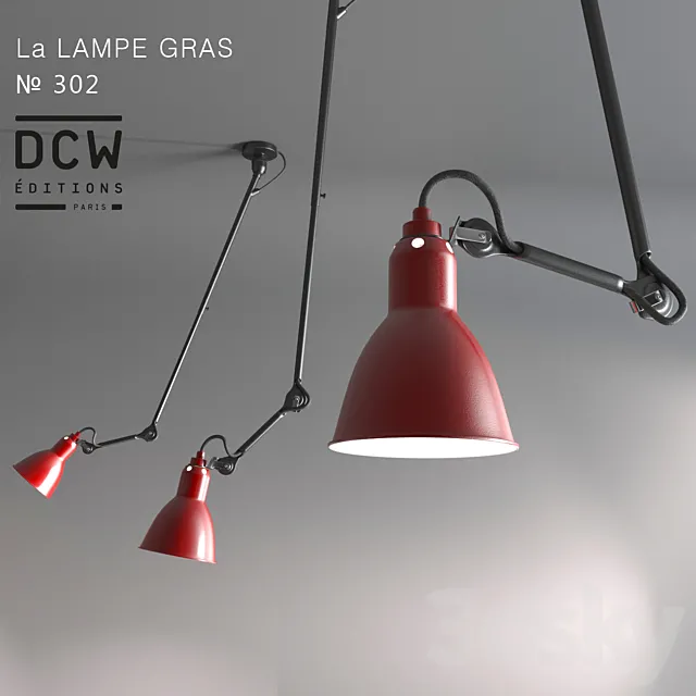 Chandelier La LAMPE GRAS 302 3DModel