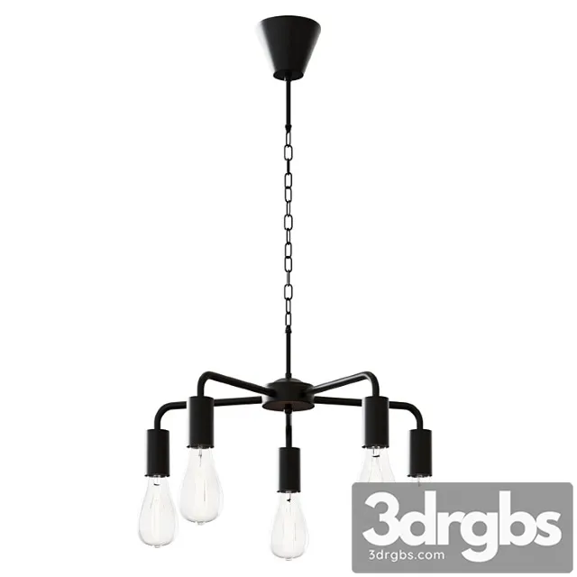 Chandelier Lamp Vitaluce Edwin 5×27 Max 60w 80319410 3D Model Download