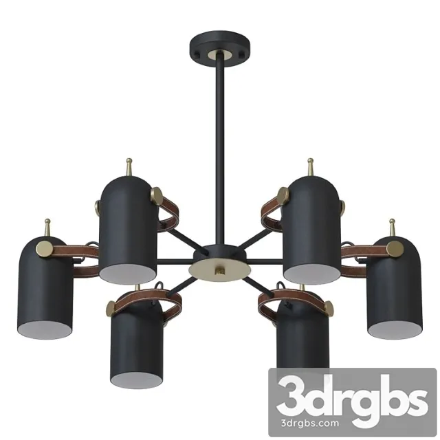 Chandelier lampatron bullet 6 3D Model Free