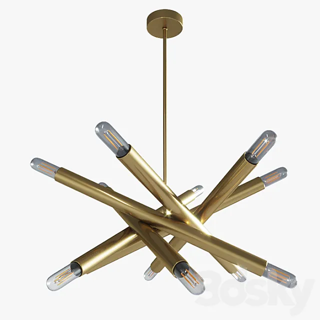 Chandelier Lampatron Spike 6_12 lamps 3DModel