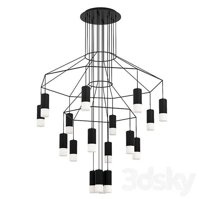 Chandelier Lampatron - VIBIA 3D Model